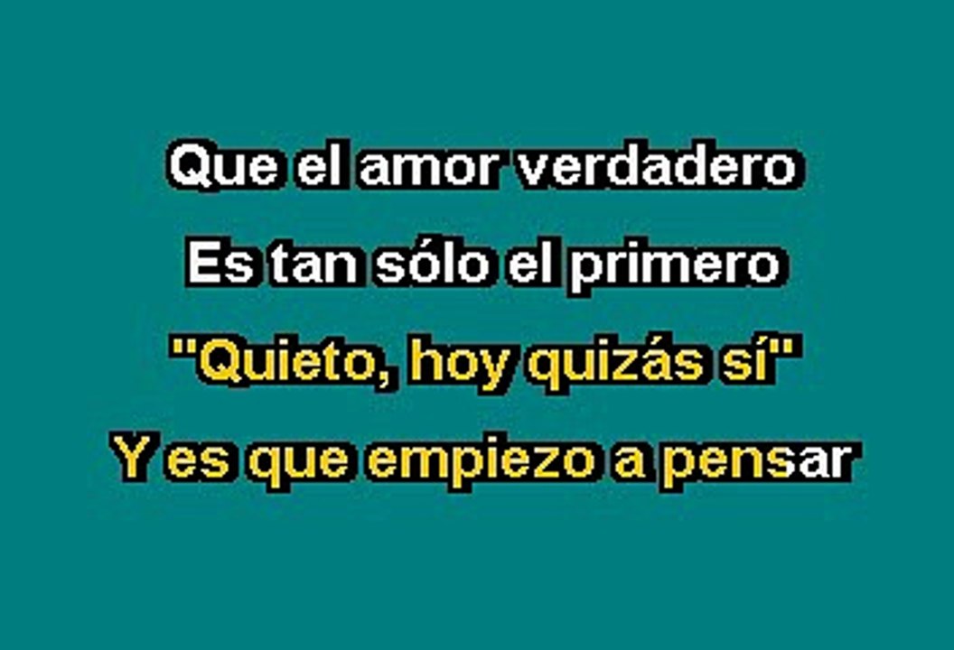 La Oreja de Van Gogh - Rosas (Karaoke con Voz Guia)