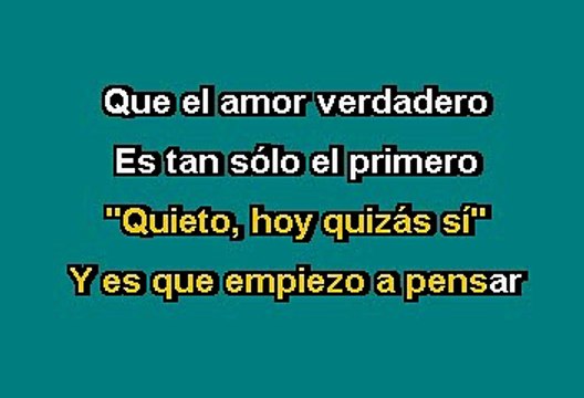 La Oreja de Van Gogh - Rosas (Karaoke)