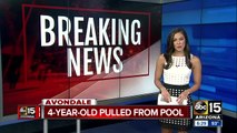 Child rushed to the hospital after pulled from an Avondale pool