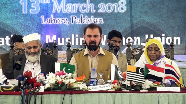 Abdul Ghafar Aziz Addressing the Conference (Arabic) Women Pillars of Civilization