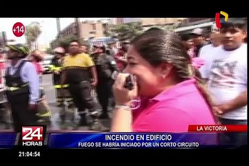 La Victoria: reportan incendio en edificio de viviendas