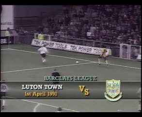 Luton Town - Tottenham Hotspur 01-04-1991 Division One