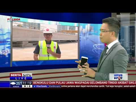 Menhub Budi Meninjau Pabrik Pembuatan U-Shape Girder LRT