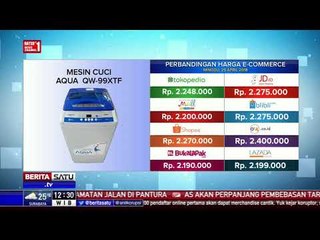 Perbandingan Harga E-Commerce: Mesin Cuci Aqua