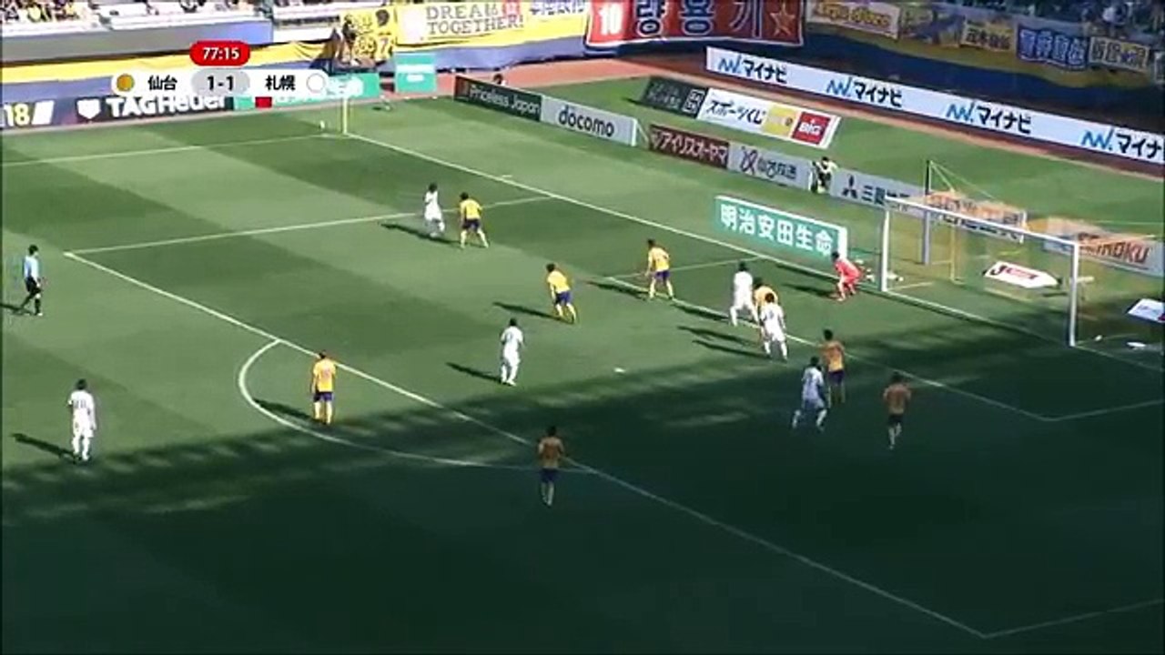 Sendai 1:2 Consadole Sapporo (Japan. J League. 28 April 2018)