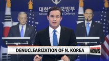 S. Korea, U.S. defense ministers to work for N. Korea peaceful denuclearization