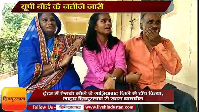 UP Board result 2018: Aishwarya become Ghaziabad Topper in Intermediate