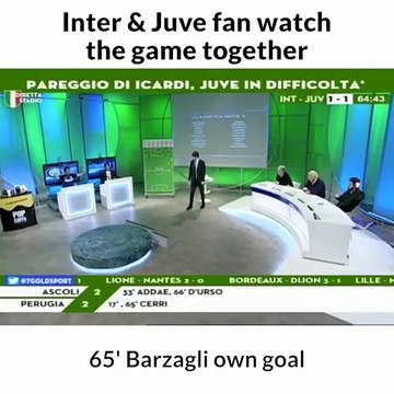 Crazy reactions of fans - Inter 2-3 Juventus 28.04.2018