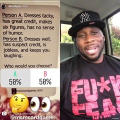 WHO WOULD YOU CHOOSE? PERSON A.  or PERSON B.?