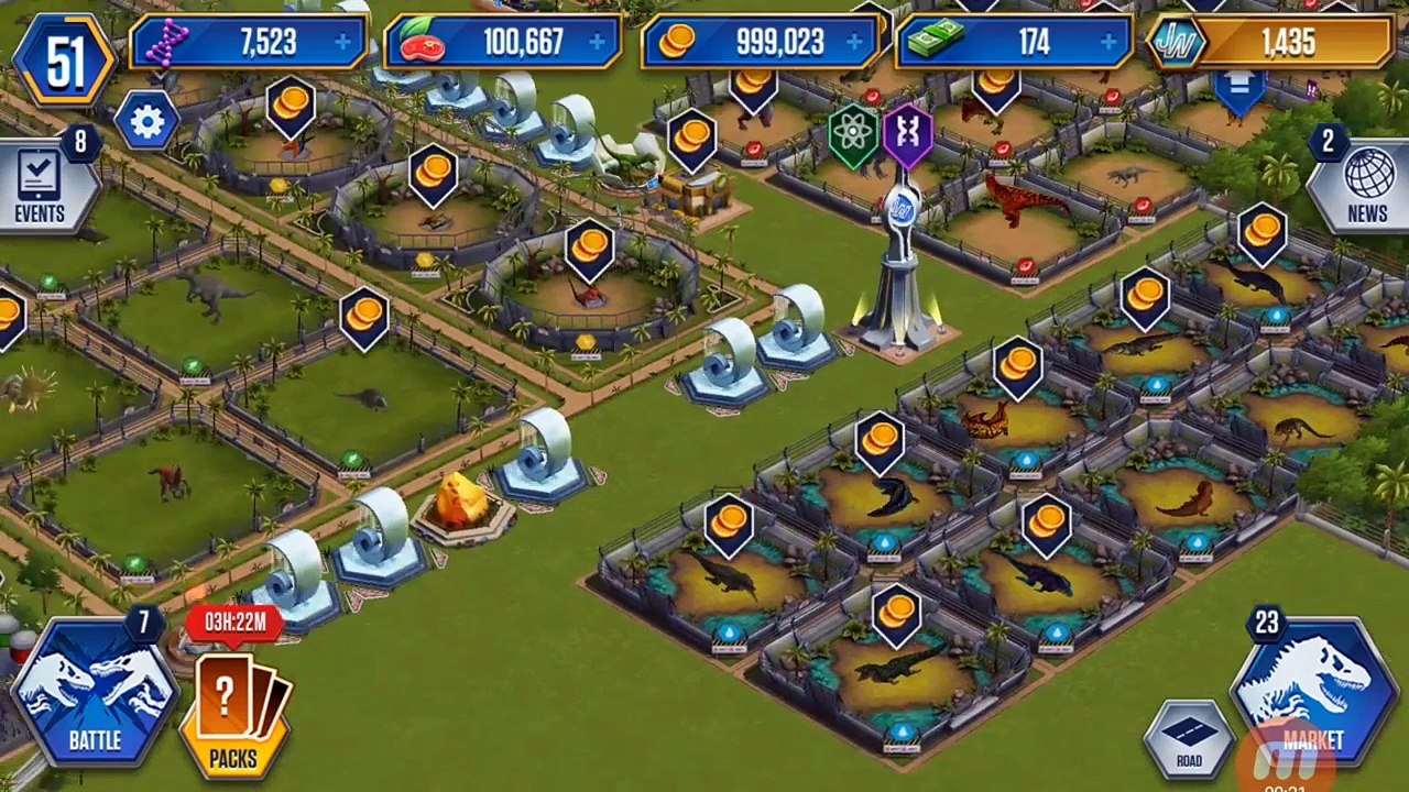 jurassic world the game #67 ophiacodon to lv 20!