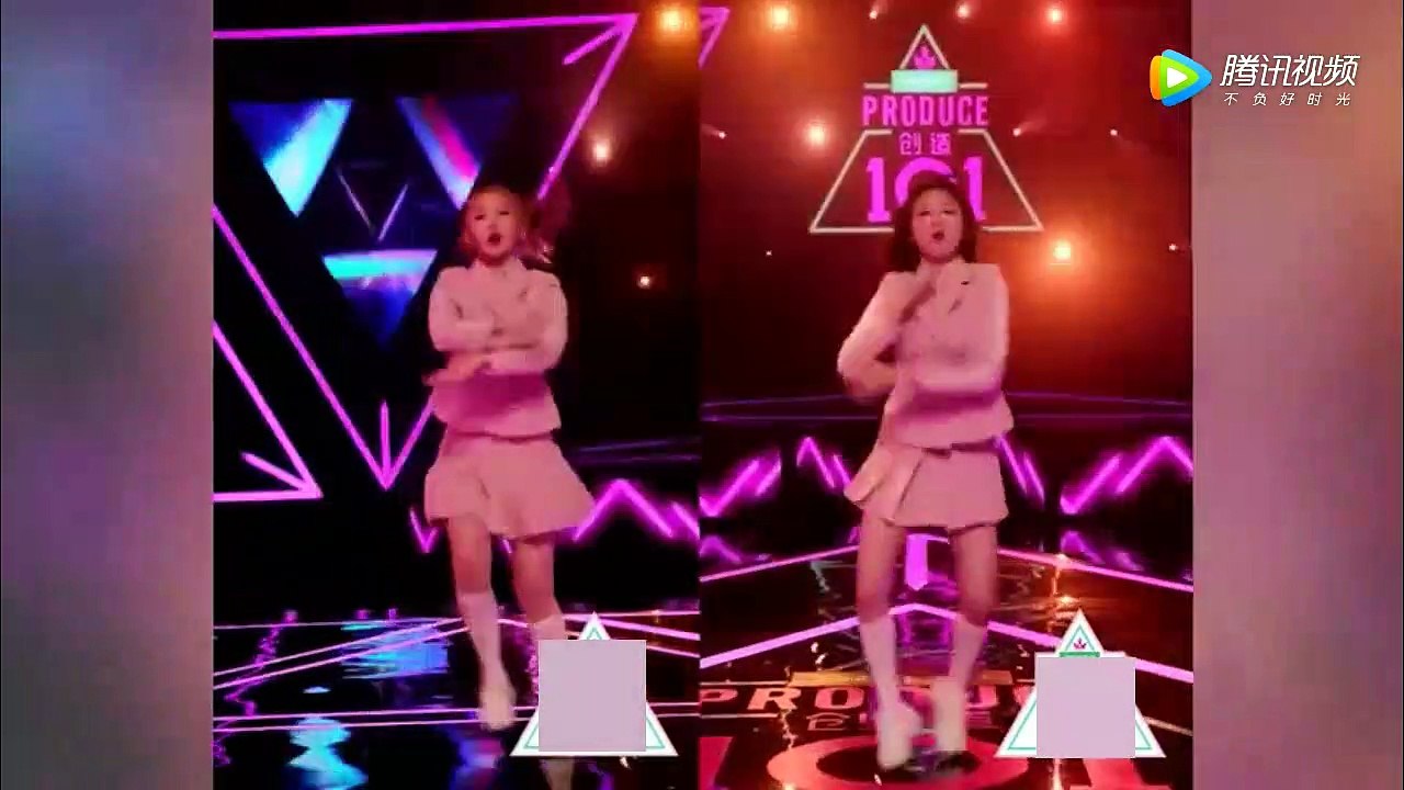 李子璇 孟美岐 《創造101》主题曲 C位对比向视频