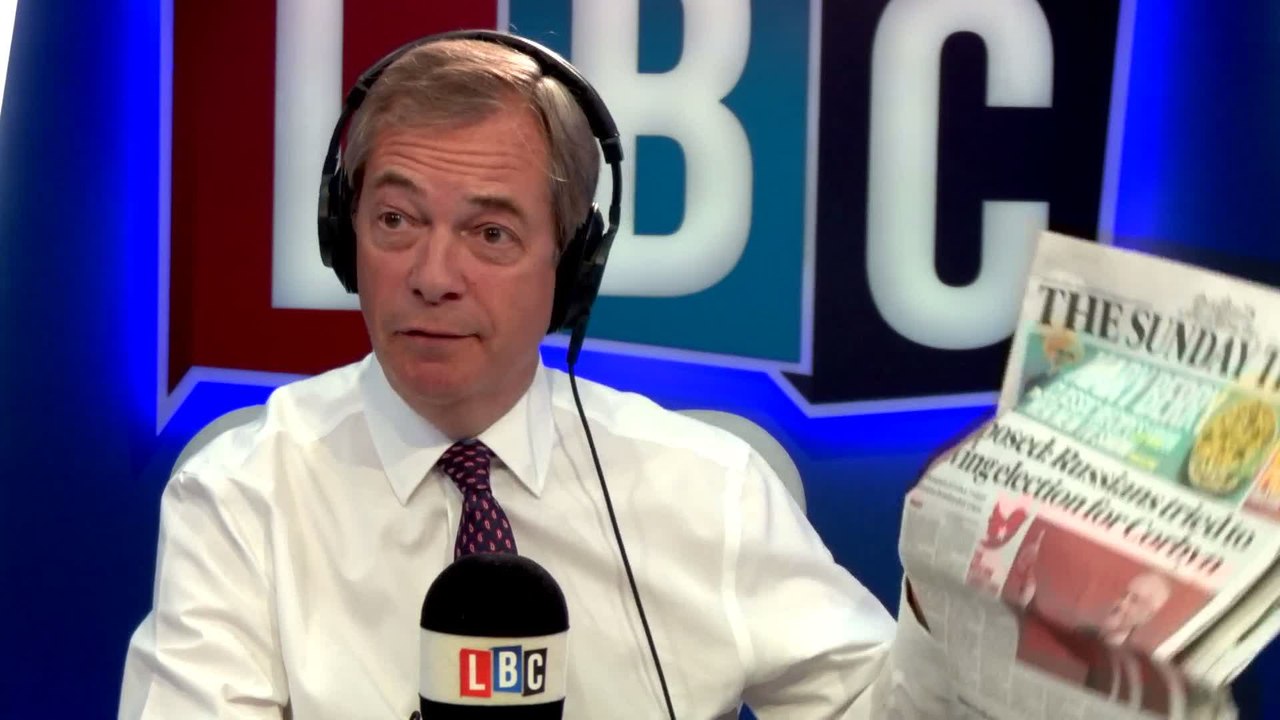 Nigel Farage On Russia Election Meddling: "I'm Bored!"