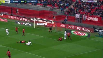 Joris Gnagnon Own Goal HD - Rennes 0 - 1	 Toulouse - 29.04.2018 (Full Replay)