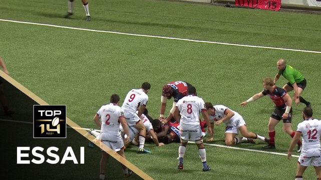 TOP 14 - Essai Toa HALAFIHI (LOU) - Oyonnax - Lyon - J25 - Saison 2017/2018