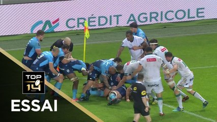 TOP 14 - Essai Aaron CRUDEN (MHR) - Montpellier - Pau - J25 - Saison 2017/2018