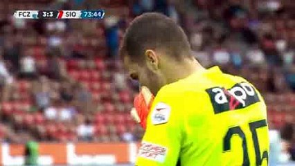 Xavier Kouassi Goal - FC Zurich 3-3 Sion 29-04-2018