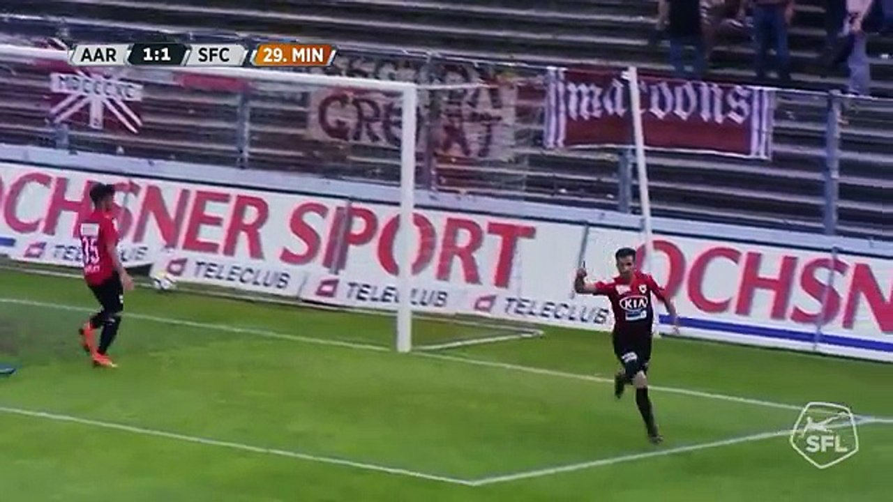 Aarau 1:2 Servette (Switzerland. Challenge League. 28 April 2018)