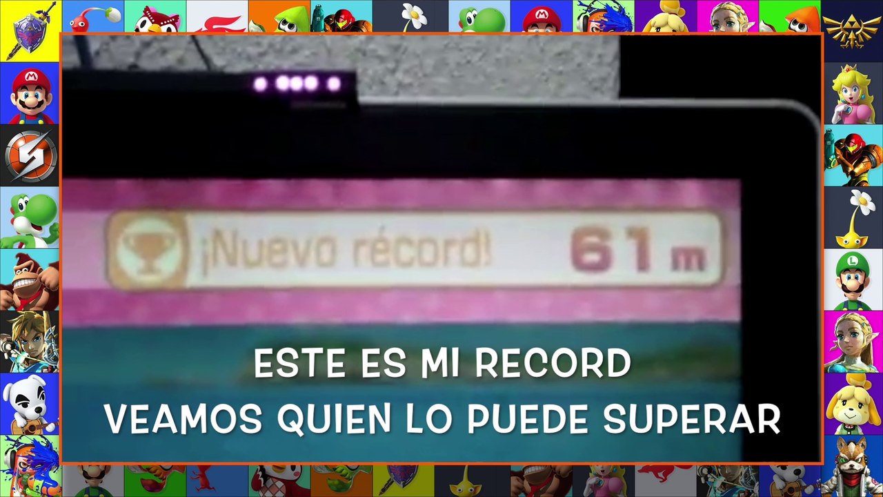 Record (Wii Party U) de WiiU - 61 metros en Vuelo En Sillacoptero