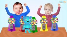 Learn Colors w Fun Gummy Bear Gumball Bad Baby Crying Finger Family Nursery Rhymes for Kids.