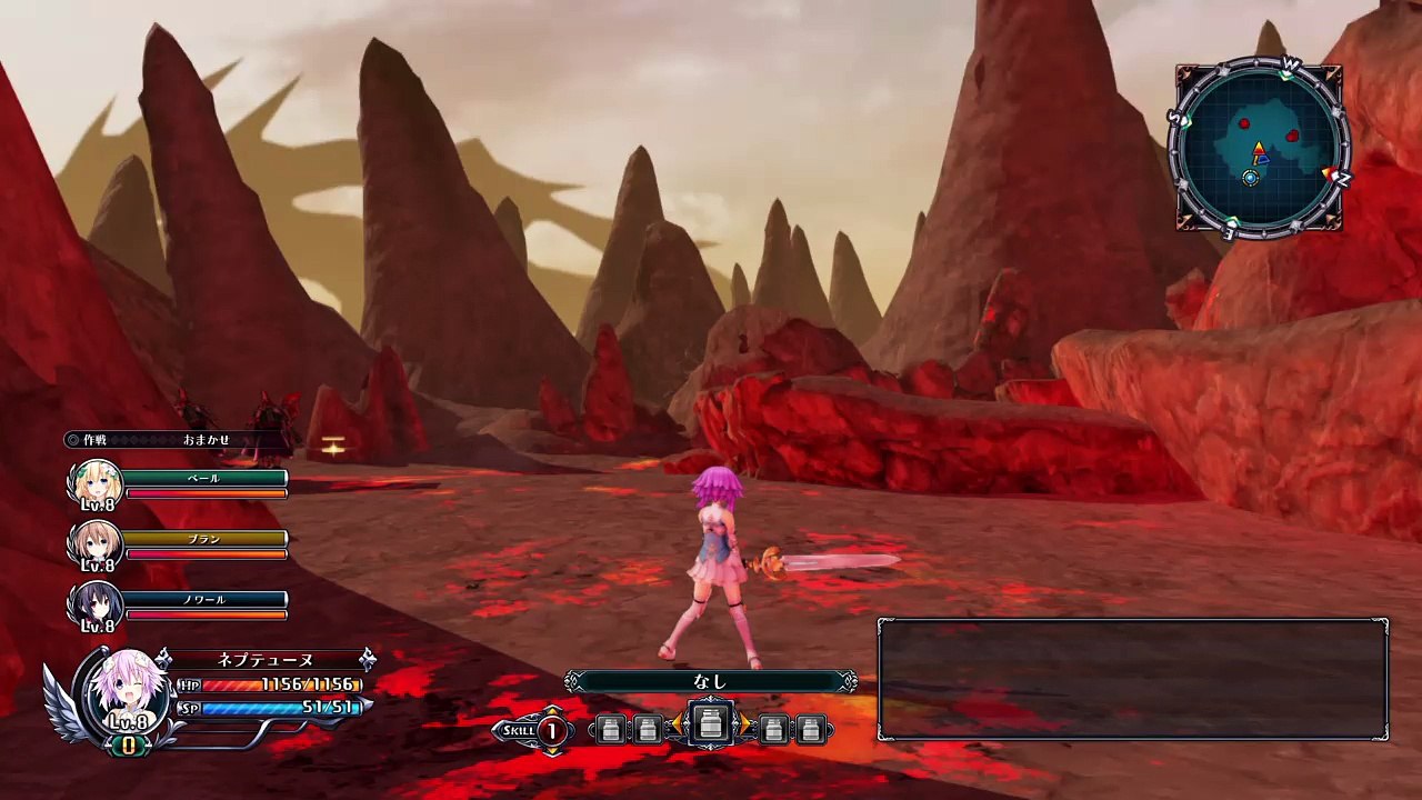 四女神オンライン CYBER DIMENSION NEPTUNE_ロキ山麓。