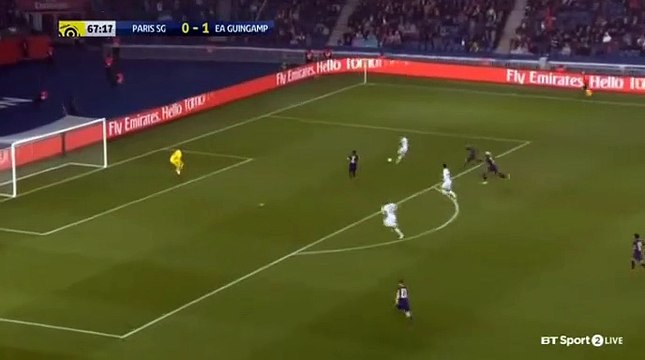 Résumé PSG - EA Guingamp but Jimmy Briand (0-2)