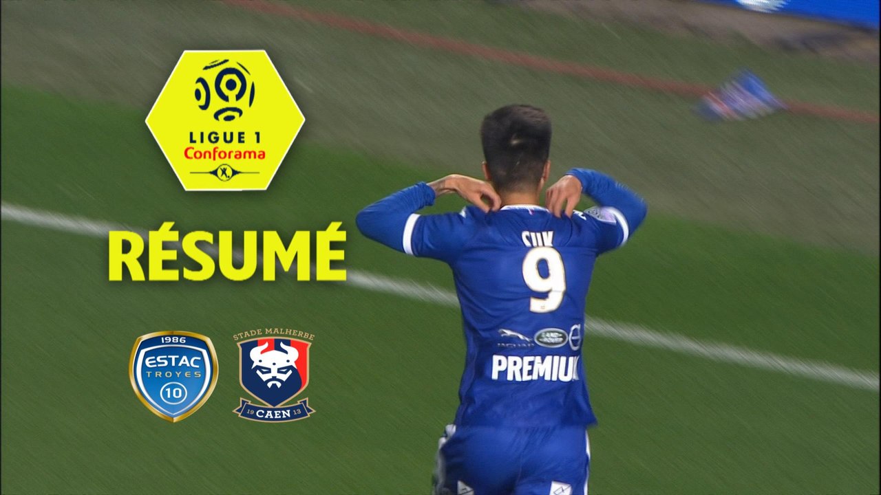 ESTAC Troyes - SM Caen (3-1)  - Résumé - (ESTAC-SMC) / 2017-18