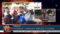 Migrant Caravan Arrives to the Mexico, US Border Wall