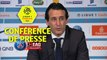 Conférence de presse Paris Saint-Germain - EA Guingamp (2-2) : Unai EMERY (PARIS) - Antoine  KOMBOUARE (EAG) / 2017-18