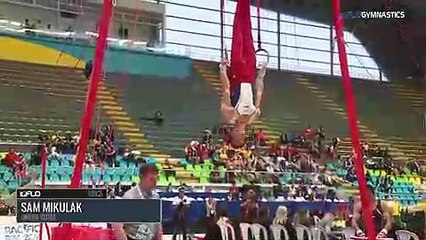 [480x270] Sam Mikulak - Rings, United States - 2018 Pac