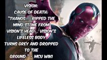 EVERYONE WHO DIES in Avengers- Infinity War! (SPOILERS)