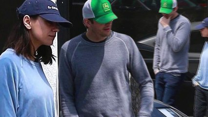 Ashton Kutcher and Mila Kunis find time for a casual lunch date without young kids Wyatt and Dimitri.
