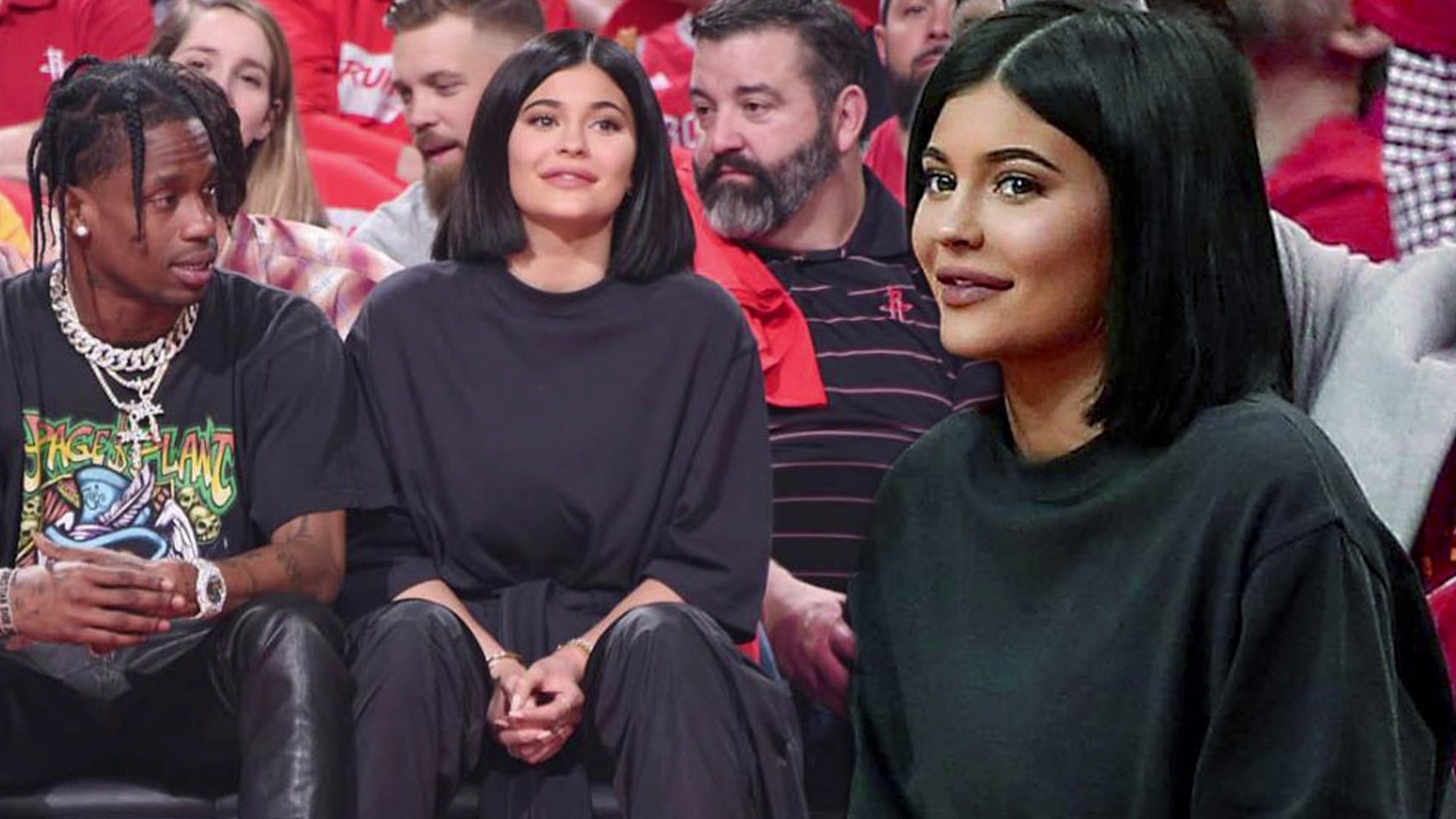 Kylie Jenner and Travis Scott attend basketball game after being mom-shamed for going to Coachella.