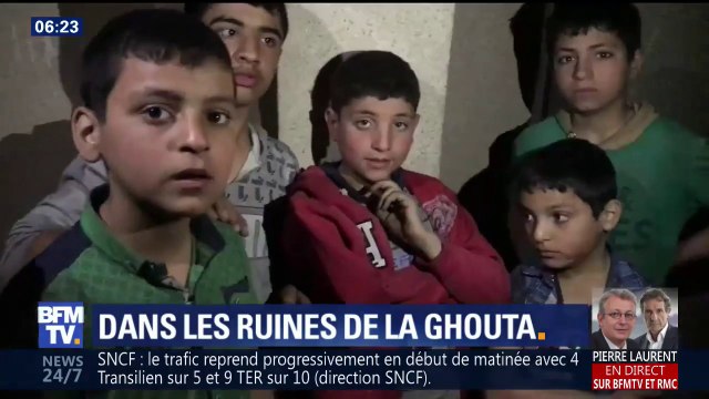 J'ai reçu des éclats d'obus dans la jambe et dans le ventre , des habitants de la Ghouta orientale racontent l'enfer