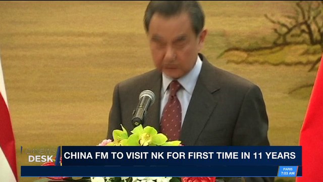 i24NEWS DESK | China FM to visit NK for first time in 11 years | Monday, April 30th 2018