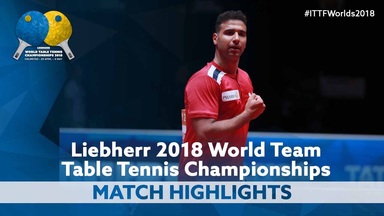 2018 World Team Championships Highlights | Timo Boll vs Omar Assar (Groups)