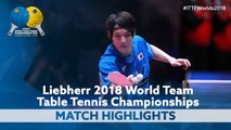 2018 World Team Championships Highlights | Kenta Matsudaira vs Robin Devos (Group)