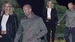 Rosie Huntington-Whiteley flashes her toned abs in white crop top as she enjoys date night with fiancé Jason Statham in Los Angeles.