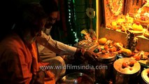 Harinath Goud performing holy rituals of fish prasadam - Hyderabad