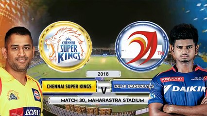 IPL 2018 Match 30- Chennai Super Kings (CSK) vs Delhi Daredevils (DD) Playing XI