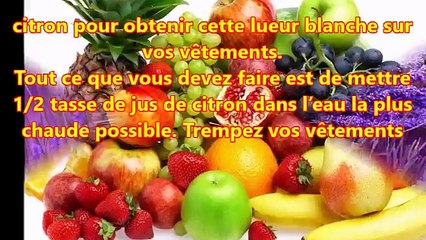 Astuces naturelles pour des habits blancs comme neufs