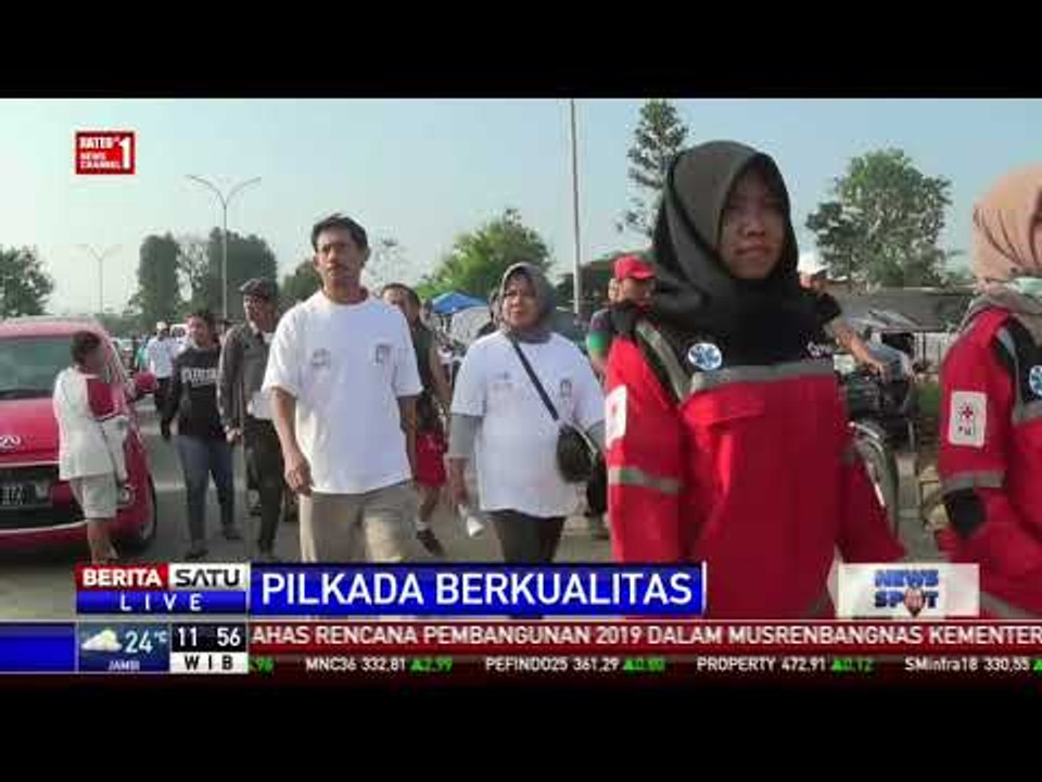Jalan Sehat Pemilu di Bogor Sosialisasikan Pilkada Jabar