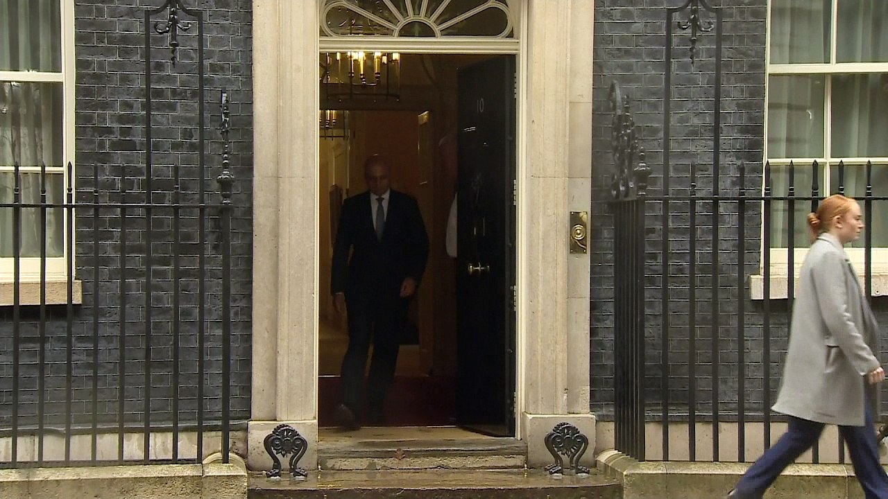 New Home Secretary Sajid Javid departs No 10