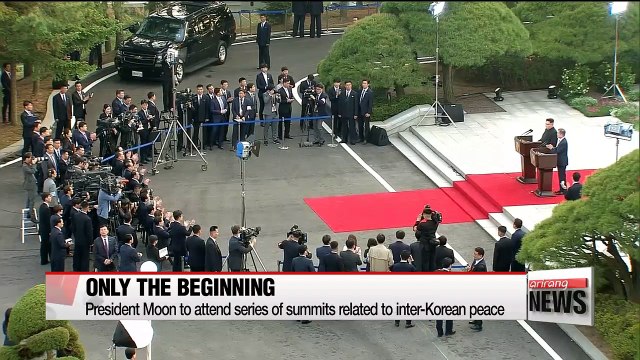 Inter-Korean peace efforts to carry on at global summits