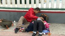 'We are all adrift here': Migrant caravan stuck at US-Mexico border