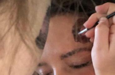 Harper Beckham gives David a makeover