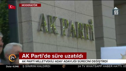 AK Parti'de süre uzatıldı