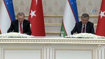 -“Uzun bir yolculuğa Türkiye-Özbekistan olarak bu anlaşmalarla çıkıyoruz”