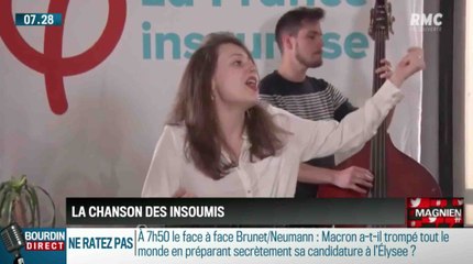 La France Insoumise enregistre une chanson de soutien aux grévistes - ZAPPING ACTU DU 30/04/2018