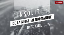 Insolite : de la neige en Normandie un 30 avril