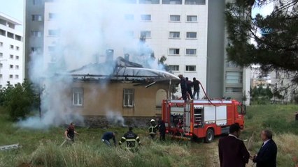 Kilis’te öğrenci yurdu yakınında korkutan yangın
